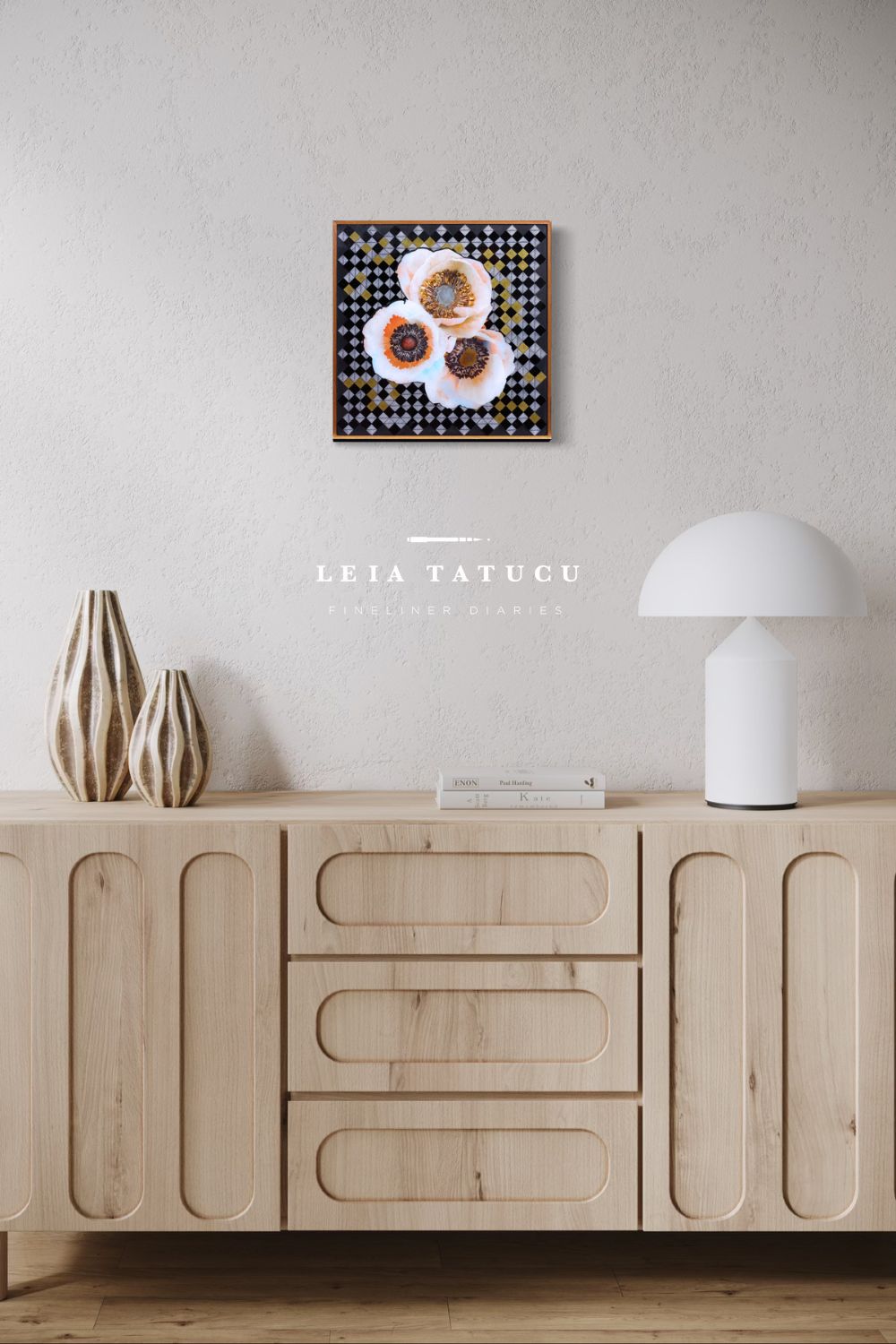 Anemone and Geometrics Kunstwerk