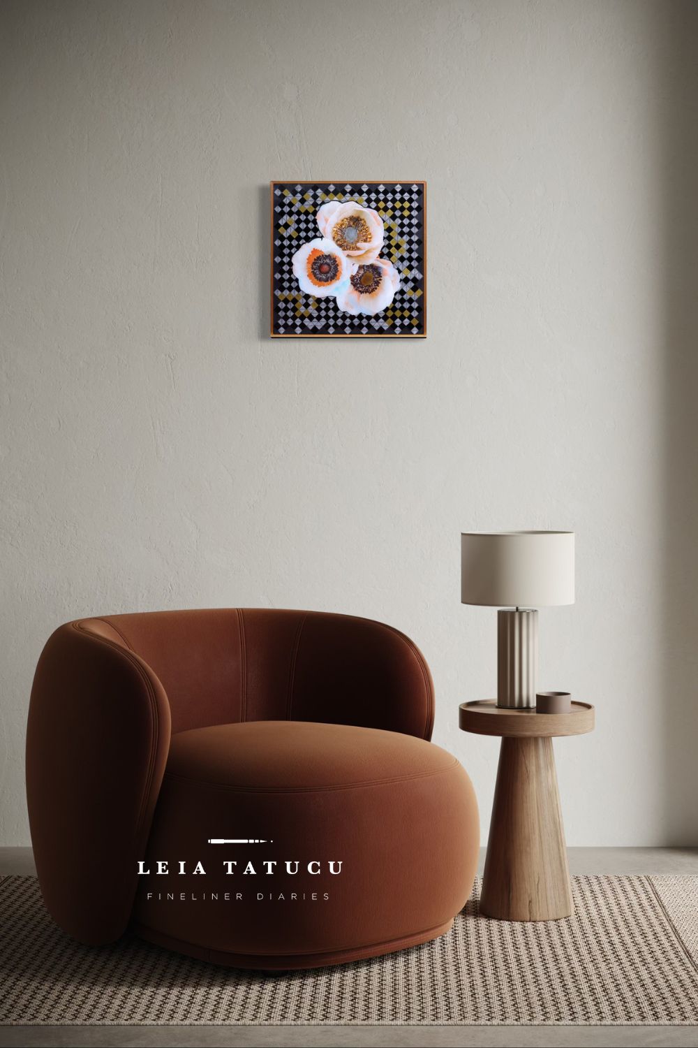 Anemone and Geometrics Kunstwerk