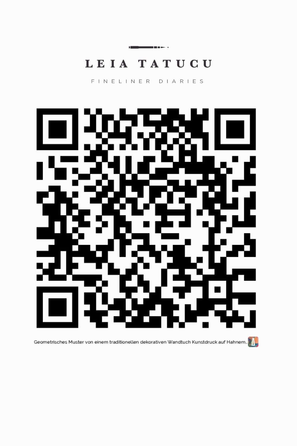Print de Artă Model geometric dintr-un ștergar tradițional românesc decorativ pentru perete