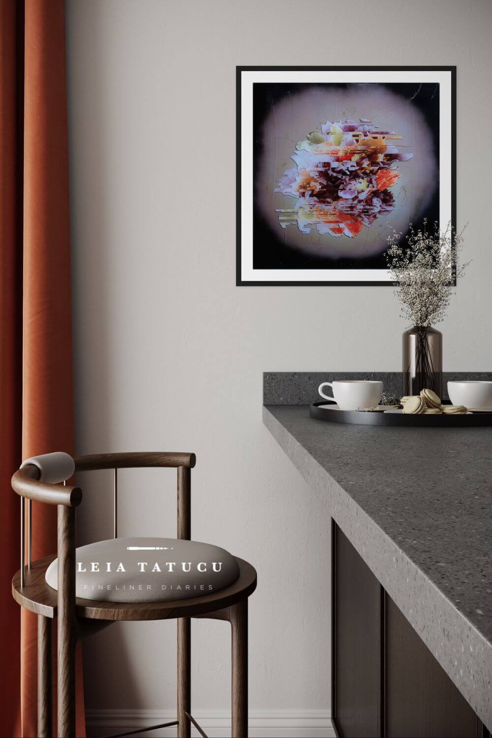 Peony Glitch Limited Edition Fine Art Print