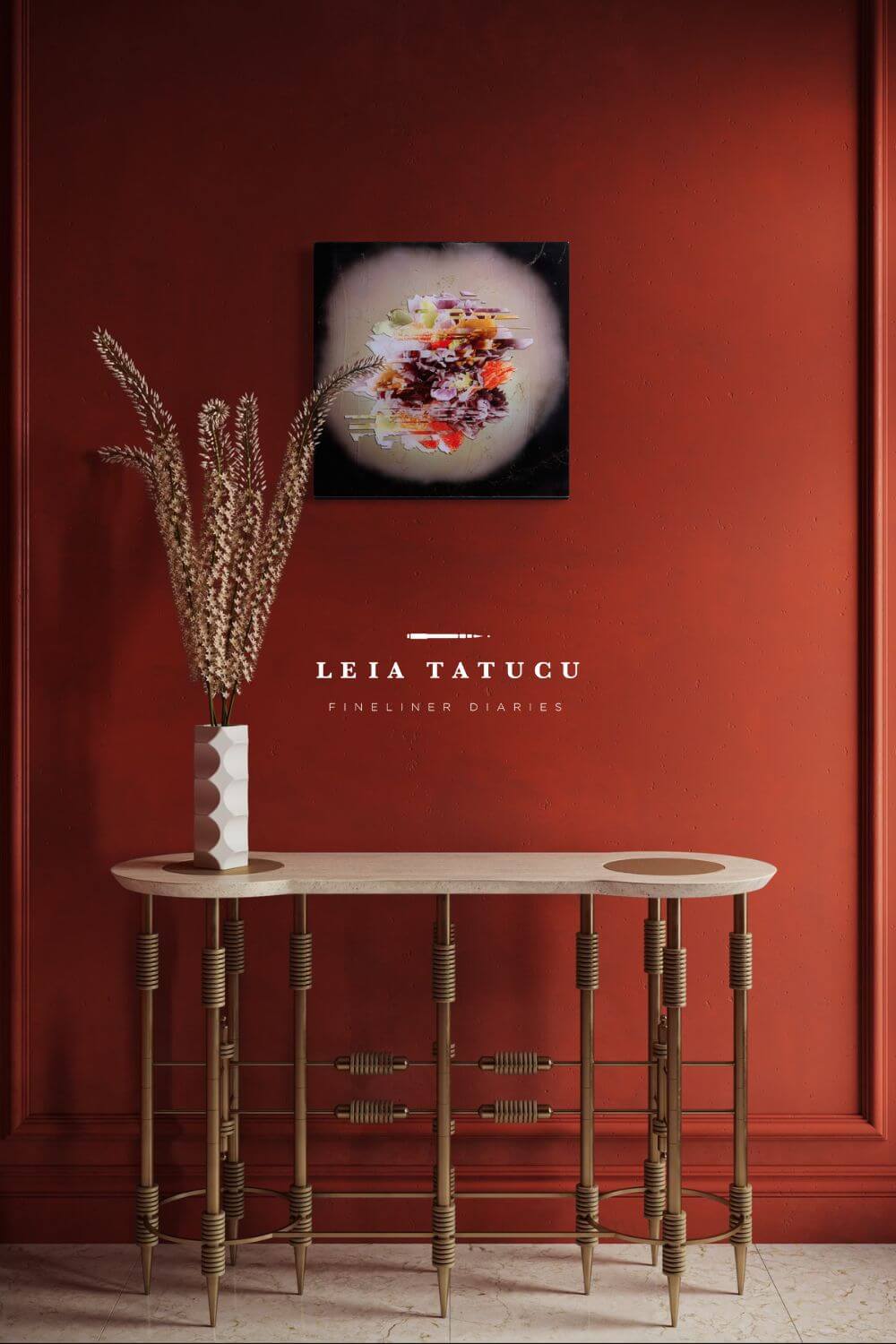 Lucrare de Artă Peony Glitch