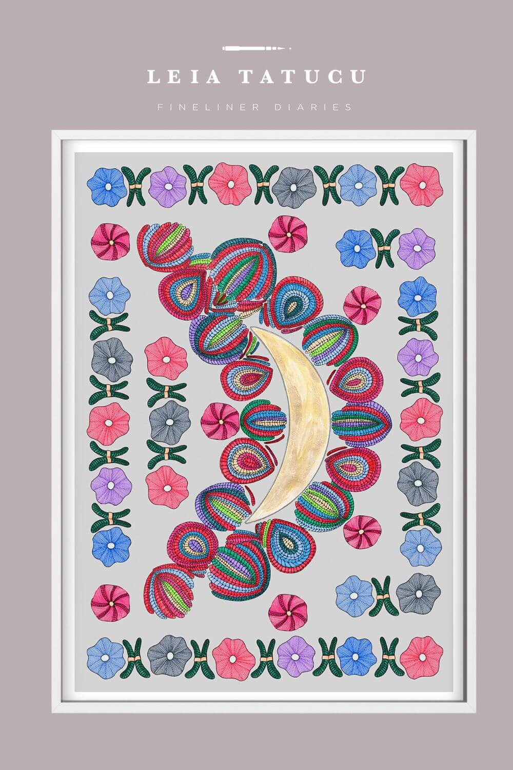 Braided details and lunar motif from Romanian traditional vest